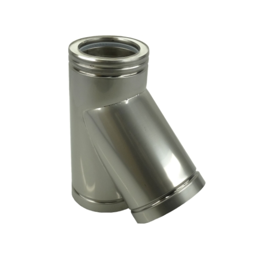 DW INOX REEKS MF T-45° Ø 100