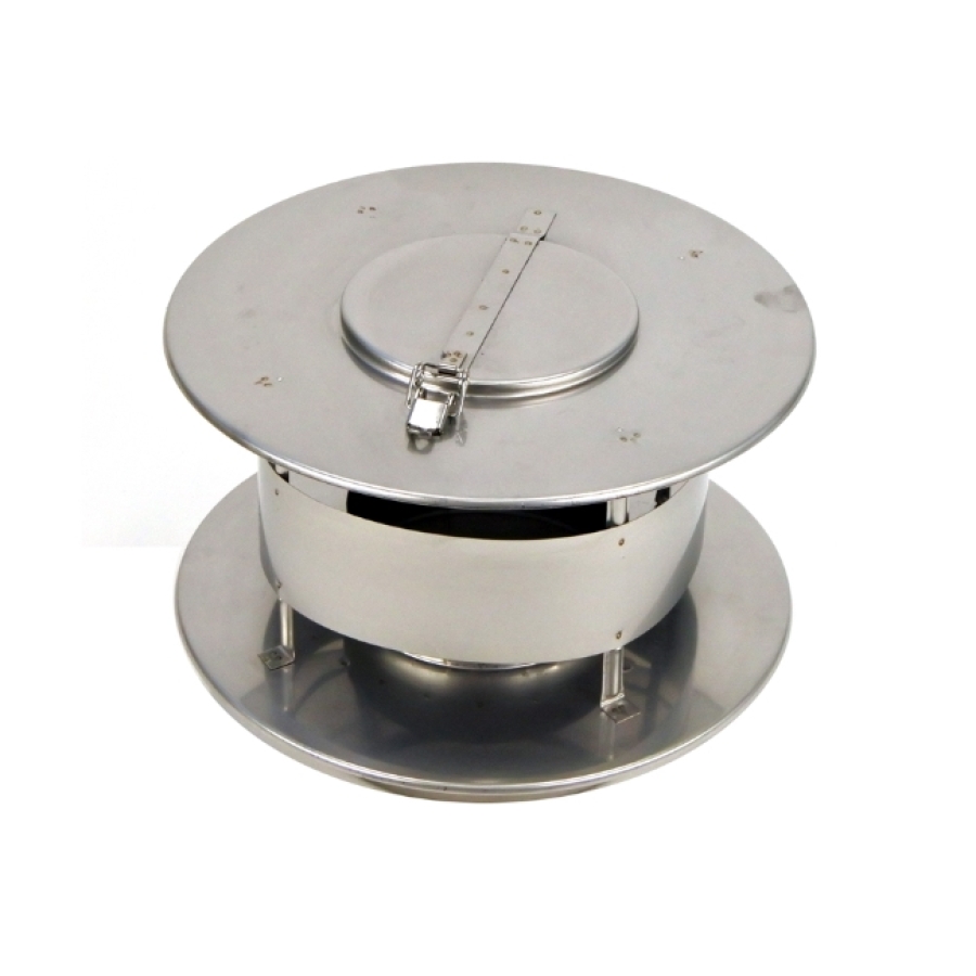 DP INOX SERIE MF CAP DE TIRAGE + TRAPPE Ø 130