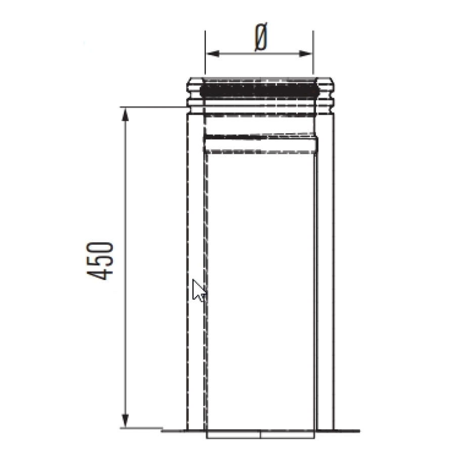 DW INOX REEKS MF NISBUS Ø 150