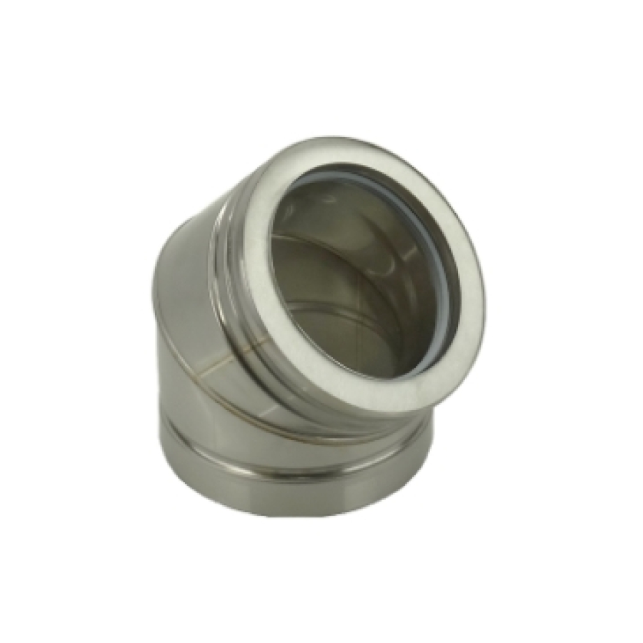 DW INOX REEKS MF BOCHT 45° Ø 250