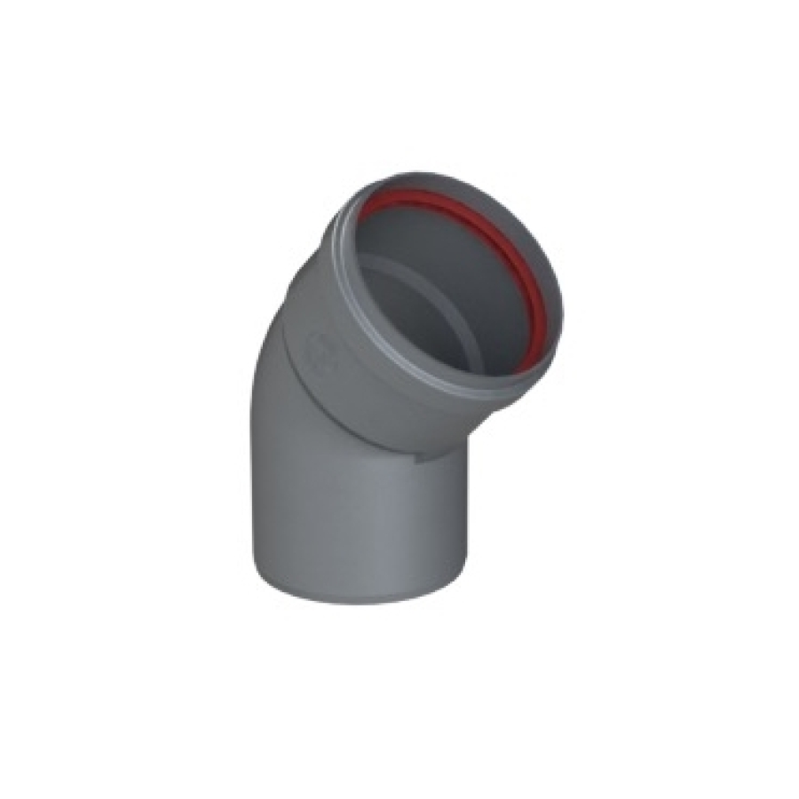 SYST VENTOUSE ALU 1,5 MM COUDE 45° Ø 80