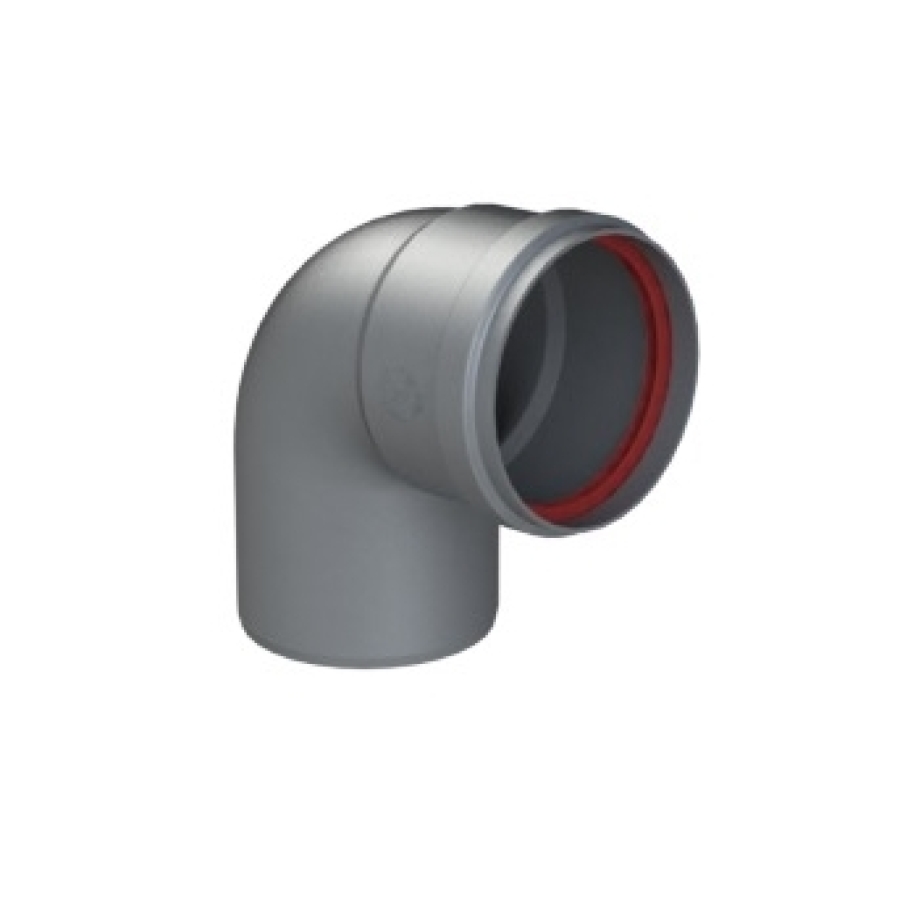 SYST VENTOUSE ALU 1,5 MM COUDE 90° Ø 80