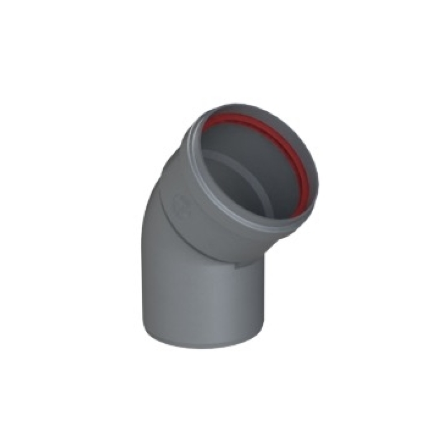 SYST VENTOUSE ALU 1,5 MM COUDE 45° Ø 100