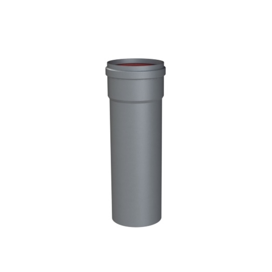GESL ROOKAFVOER DIKW ALU BUIS 500 MM Ø 100