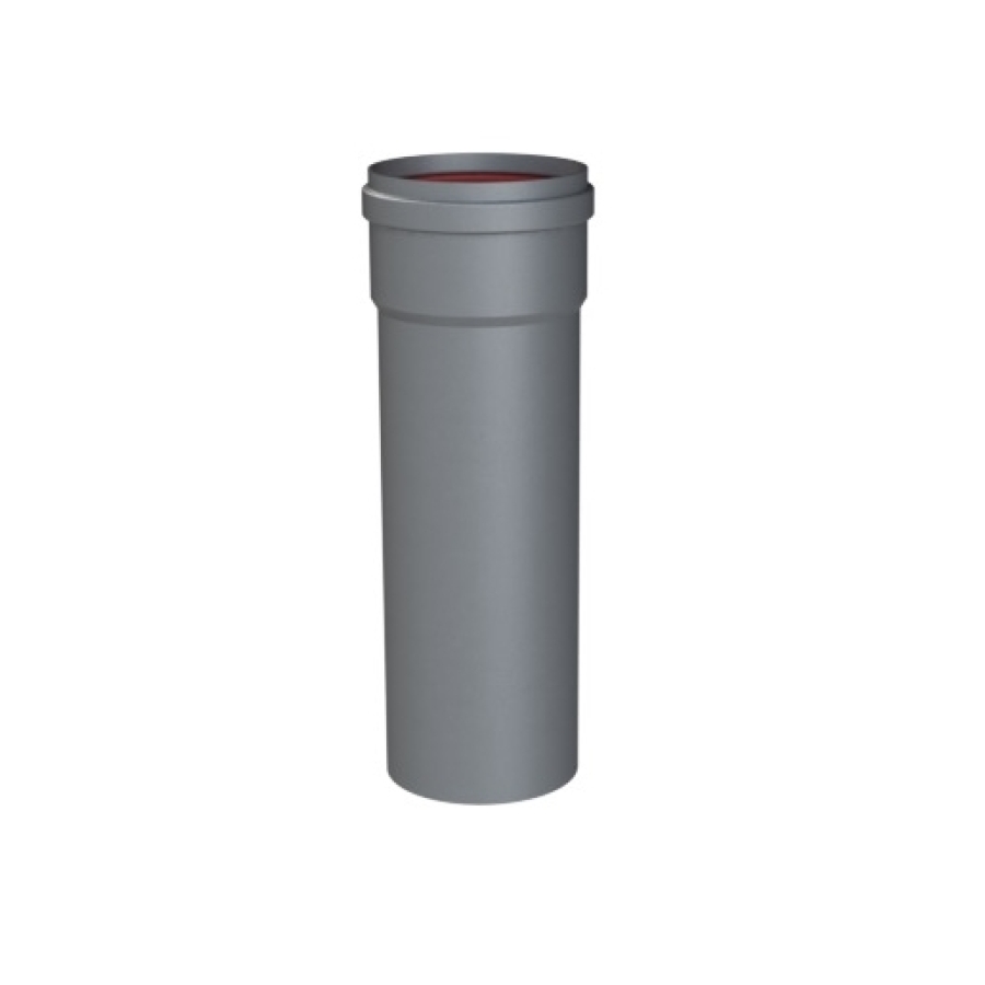 GESL ROOKAFVOER DIKW ALU BUIS 1000 MM Ø 100
