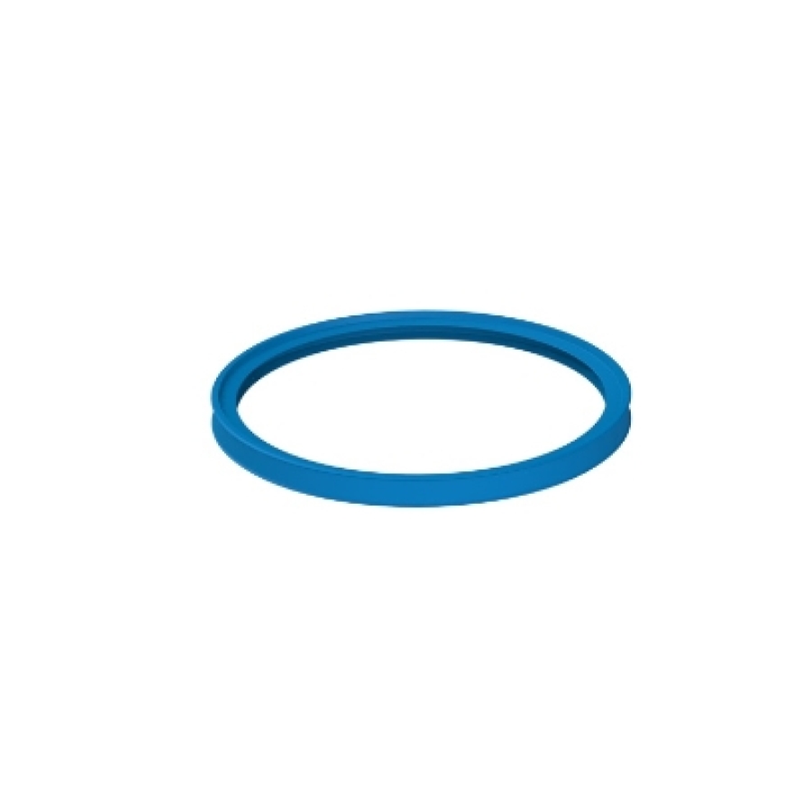 GESL LUCHTTOEVOER SILICONERUBBER Ø 100 BLAUW
