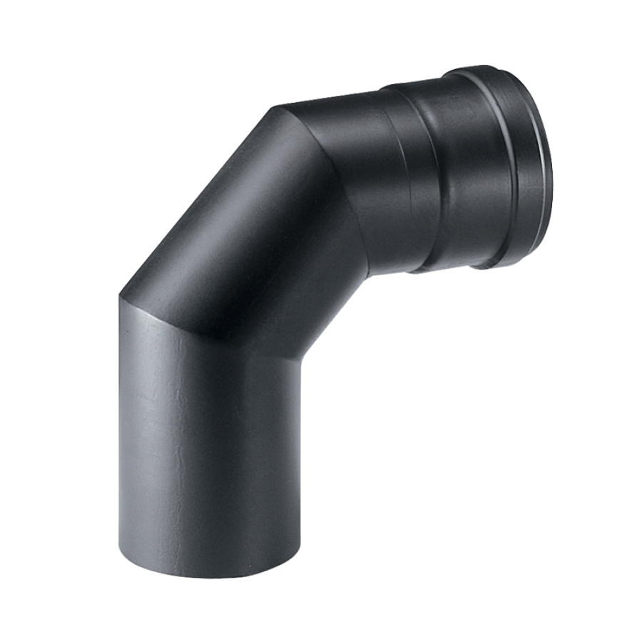 CARB STAAL ZW 1.2 MM BOCHT 90° Ø 80 2 STUKS