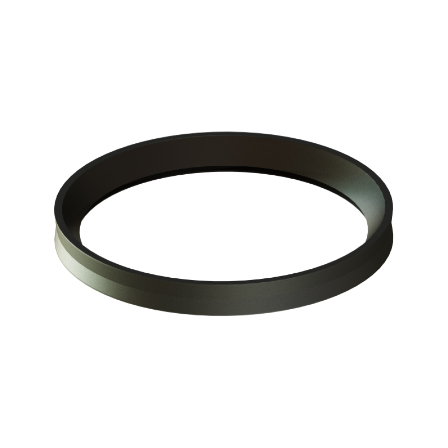 CARBONSTAAL ZWART 1.2 MM SILICONERING Ø 80