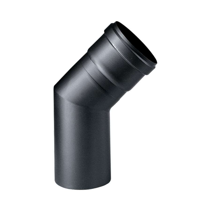 CARB STAAL ZW 1.2 MM BOCHT 45° Ø 100 2 STUKS