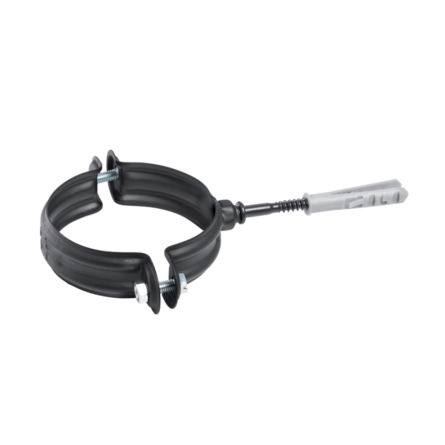 ACIER AU CARB NOIR 1.2 MM BRIDE MURALE M8 Ø 100