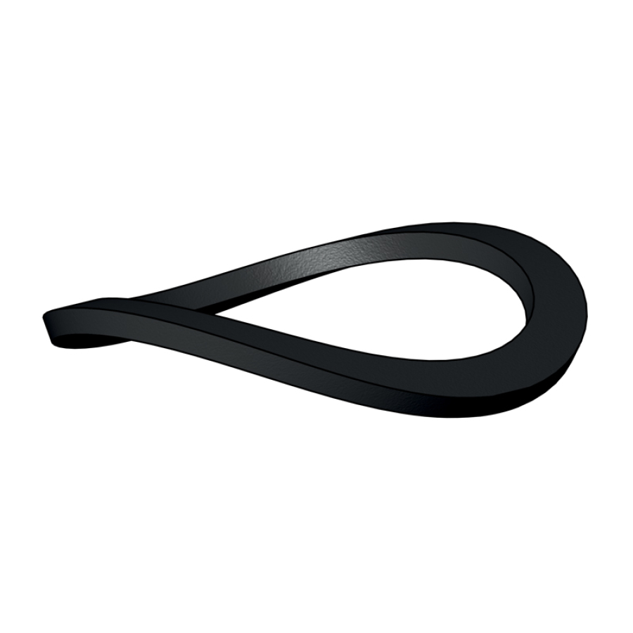 CARBONSTAAL ZW 1.2 MM SILICONERING VOOR LUIK