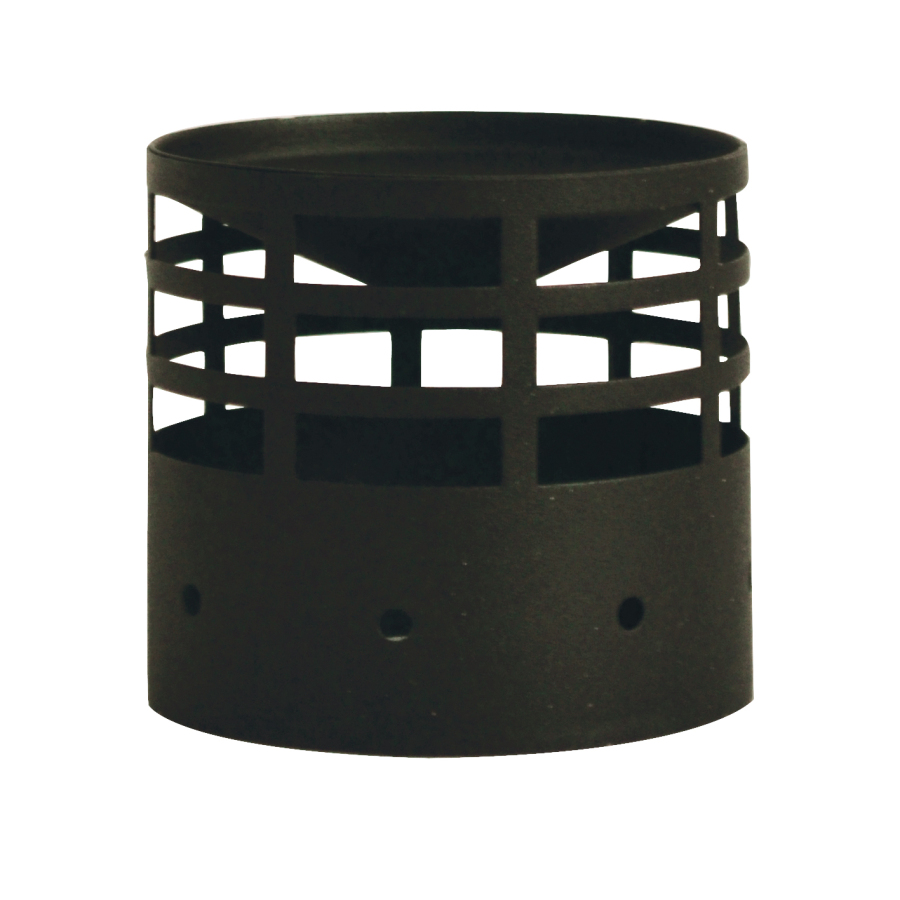 SYST PELLETS NOIR MAT AMENE D'AIR Ø 80