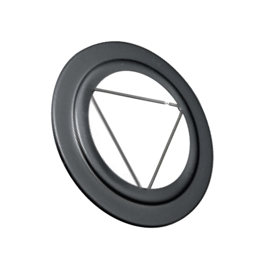 EMAIL 1.2 MM MAT ZWART Ø 150 SCHOUWPLAAT