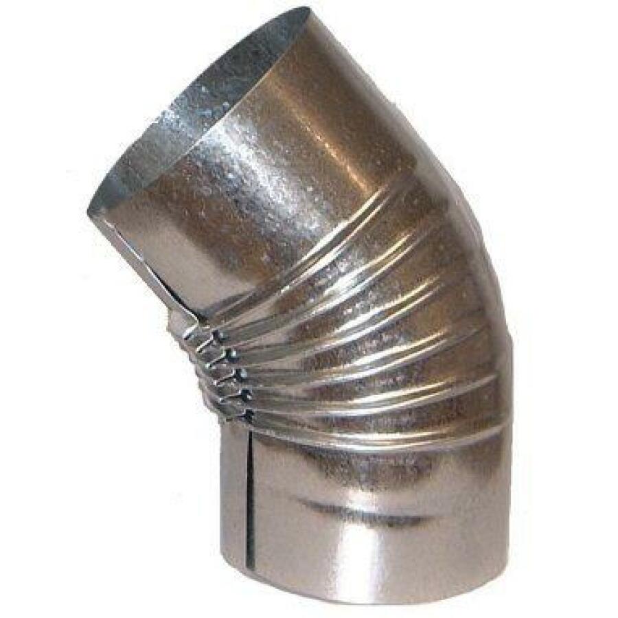 GALVA SIMPLE PAROI COUDE 45° Ø 160