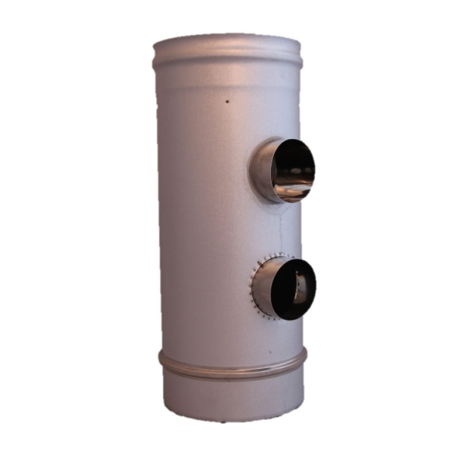 CLV OD. T93° 80/80 500 MM 100/150 INOX/ALUZINK