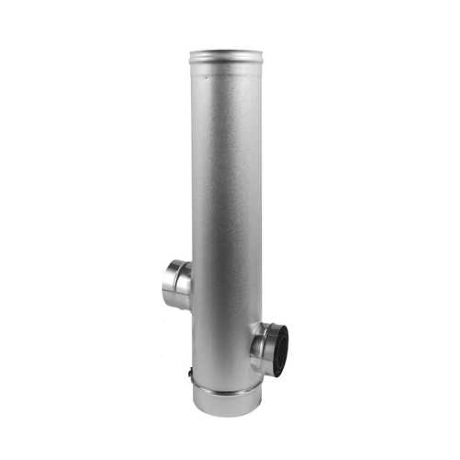CLV SP. 180° T93° 80/125 1000 MM 100/150 INOX/ALUZ