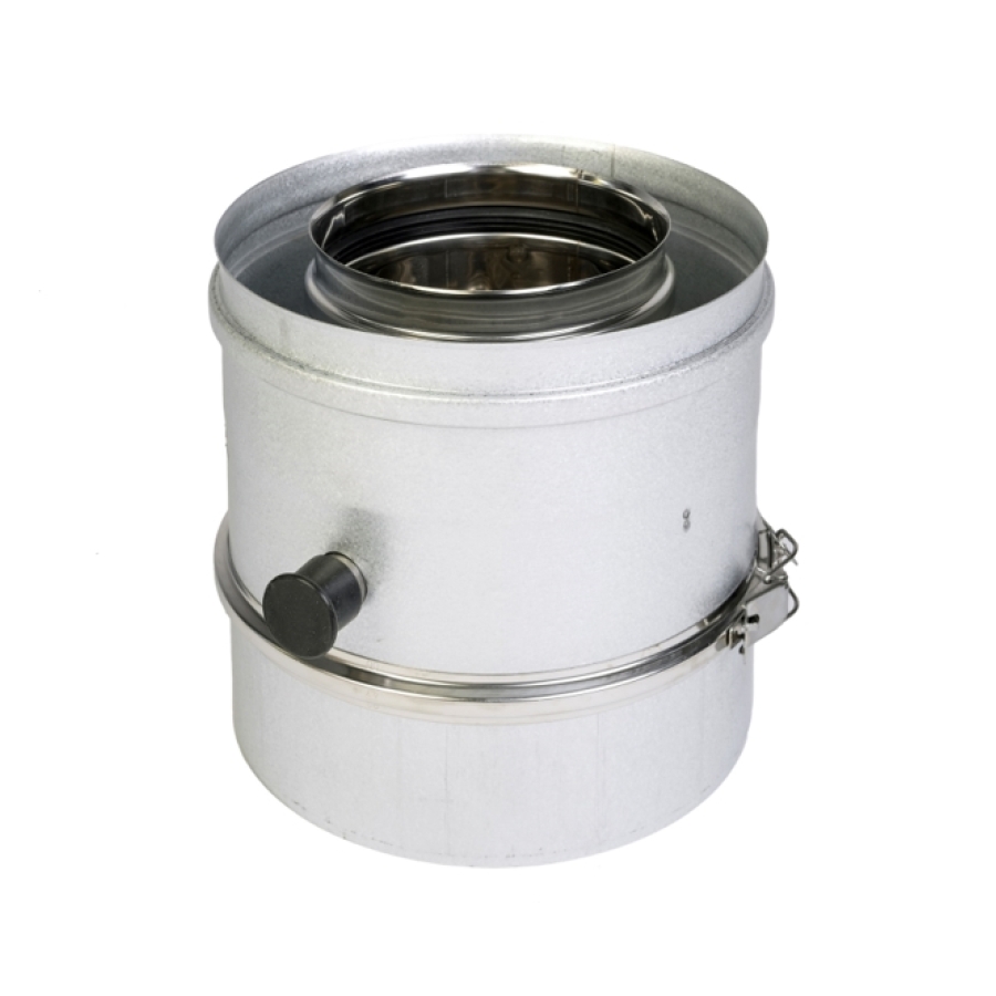 CLV SURPRESSION SORTIE COND HORIZ 130/200 INOX/ALU