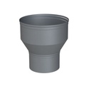 ALU ENKELWANDIG VERLOOPSTUK Ø 130/150