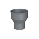 ALU ENKELWANDIG VERLOOPSTUK Ø 130/180