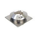 INOX EW 316 AFDEKPLAAT+ KRAAG 0° Ø 400