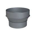 ALU ENKELWANDIG VERLOOPSTUK Ø 140/150