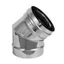 CLV OVERDR. BOCHT 45° 110/180 INOX/INOX