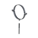 ALU BEUGEL ENKELWANDIG MET PEN M8 Ø 150