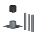 PREFAB ROND ZWART QI 80/125-110-150 0°