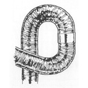 ALU ENKELWANDIG FLEX 0.15 MM P/M Ø 150