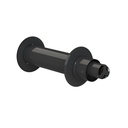 GESL MUURDOORVOER Ø 80/125 ALU/ZWART GALVA