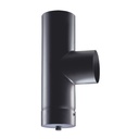 STAAL 2.0 MM MAT ZWART Ø 200 T-90° + DOP