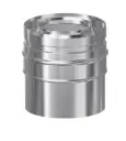 UK+ INOX CONCENTR AANSLUITSTUK 80/130 NAAR 80/125 KK