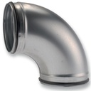 GLADDE BOCHT 90° Ø 80 MET RUBBERS