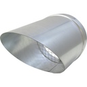 GALVA Ø 250 OPZETSTUK 45° + GAASDRAAD