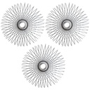 HERISSON INOX Ø28 / Ø 300 MOYEN DUR 3 PCS