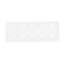 VERZEGELINGSETIKETTEN Ø 28 MM 5*100 ST ALU