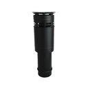 CLV OD. RAL 9005 DDVB. 500 MM 100/150 INOX/INOX