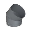 ALU ENKELWANDIG BOCHT 45° Ø 250