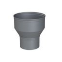 ALU ENKELWANDIG VERLOOPSTUK Ø 80/100