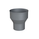 ALU ENKELWANDIG VERLOOPSTUK Ø 80/110