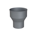 ALU ENKELWANDIG VERLOOPSTUK Ø 80/130