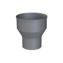 ALU ENKELWANDIG VERLOOPSTUK Ø 80/90