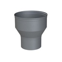 ALU ENKELWANDIG VERLOOPSTUK Ø 90/150