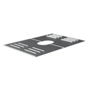 GALVA AFDICHTPLATEN PER SET Ø 110/124