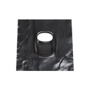 UNIV ZWART LOODPAN HELLEND DAK 25-45° Ø 110