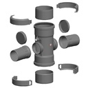 ATEC PP120 Ø 125 RACC FLEX 2 X Ø 80/125 MM 180°