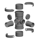 ATEC PP120 Ø 125 AFT FLEX 2 X Ø 80/125 MM 90°