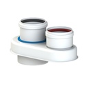 COXDENS PP120/ALU 60/100 ADAPTATEUR A 80/80