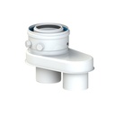 COXDENS PP120/ALU BROEKSTUK MET MEETNIPPELS 80/125