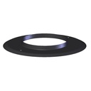 GESL ROOKAFV SCHOUWPLAAT ZWART Ø 125